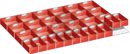 Lista 80.406.000 Set-indelingsmateriaal, 54E x 36E | voor ladehoogte 100/125 mm