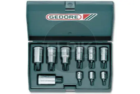 Gedore ITX 19-20-30 T 10 Delige Torx Dopsleutelset 1/4", 3/8" en 1/2" - 6173500
