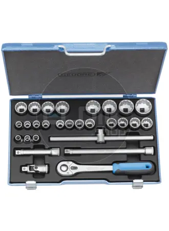 Gedore 19 VMU-10 28 Delige Dopsleutelset 1/2" - 2682869