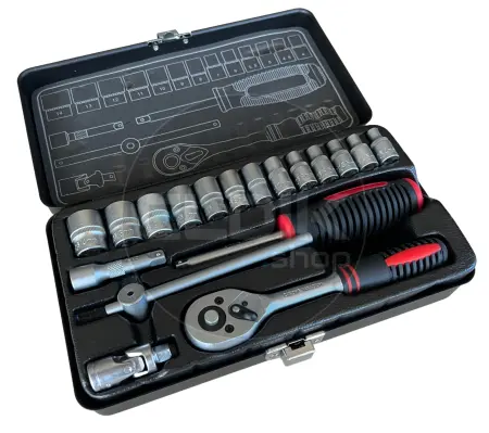 E-Tools 18 Delige Doppenset 1/4"
