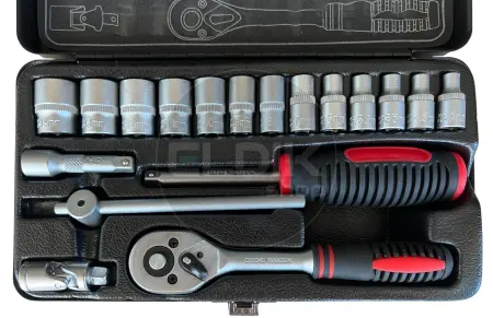 E-Tools 18 Delige Doppenset 1/4"