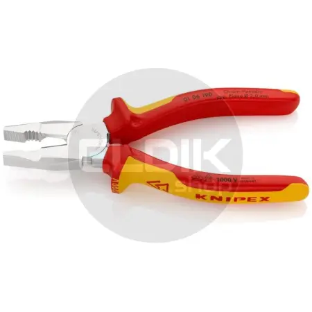 Knipex 01 06 190 Kombi-tang chroom vanadium 190 mm VDE