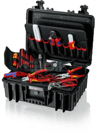 Knipex Robust23 25 Delige Gevulde Gereedschapskoffer - Elektra - 00 21 35