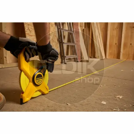 Stanley 2-34-795 Landmeter Fiberglas 60m - 12,7mm open kast