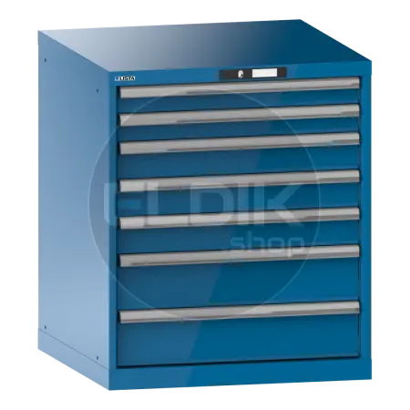 Lista 14.503.010 Werkplaatskast |B717 x D725 x H850 | 7 laden | Blauw