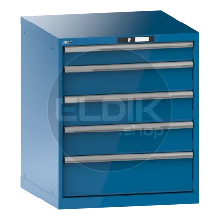 Lista 14.504.010 Werkplaatskast |B717 x D725 x H850 | 5 laden | Blauw
