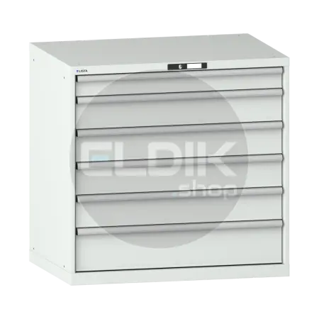Lista 14.515.020 Werkplaatskast |B1023 x D725 x H1000 | 6 laden | Lichtgrijs