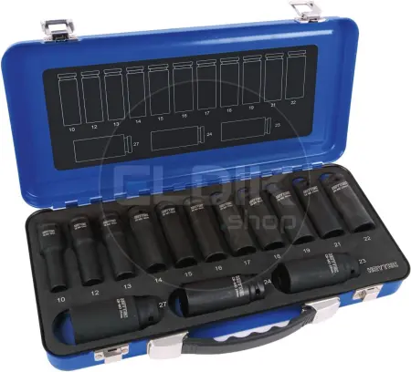 Heytec 50863191436 14 Delige Lange IMPACT Kracht Dopsleutelset 1/2"
