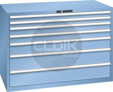 Lista 78.858.010 Werkplaatskast |B1431 x D725 x H1000 | 7 laden | Blauw