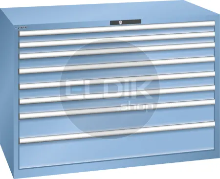 Lista 78.862.010 Werkplaatskast |B1431 x D725 x H1000 | 8 laden | Blauw