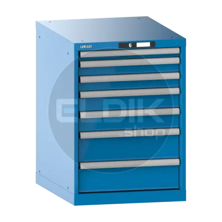 Lista 14.354.010 Werkplaatskast |B564 x D725 x H800 | 7 laden | Blauw