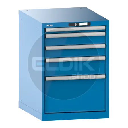 Lista 14.368.010 Werkplaatskast |B564 x D725 x H800 | 5 laden | Blauw