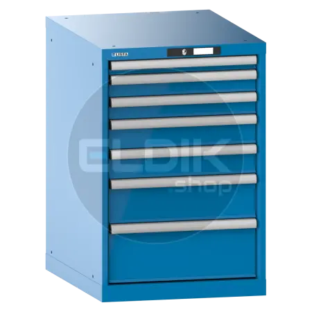Lista 14.404.010 Werkplaatskast |B564 x D725 x H850 | 7 laden | Blauw