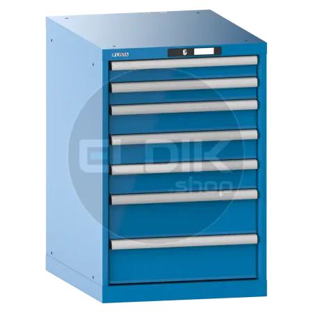 Lista 14.405.010 Werkplaatskast |B564 x D725 x H850 | 7 laden | Blauw