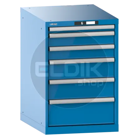 Lista 14.407.010 Werkplaatskast |B564 x D725 x H850 | 6 laden | Blauw