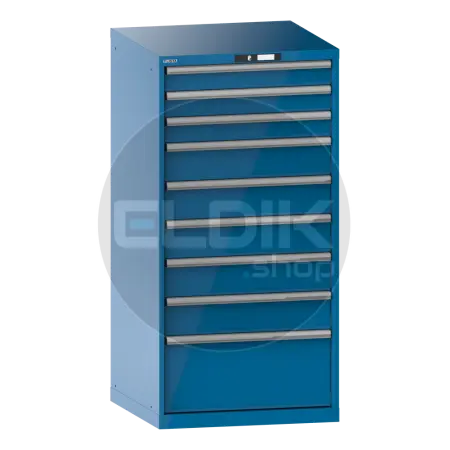 Lista 13.106.010 Werkplaatskast |B717 x D725 x H1450 | 9 laden | Blauw
