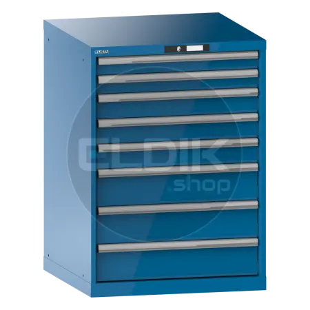 Lista 14.412.010 Werkplaatskast |B717 x D725 x H1000 | 8 laden | Blauw