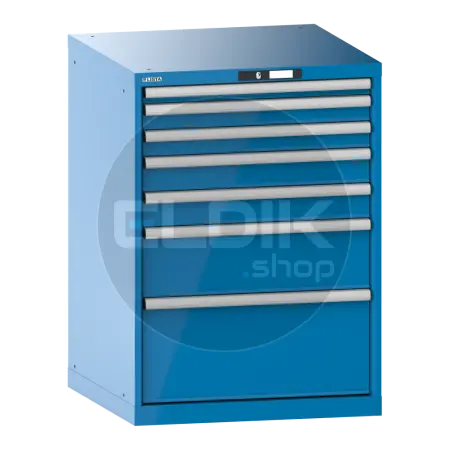 Lista 14.416.010 Werkplaatskast |B717 x D725 x H1000 | 7 laden | Blauw