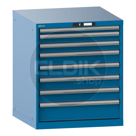 Lista 14.502.010 Werkplaatskast |B717 x D725 x H850 | 8 laden | Blauw