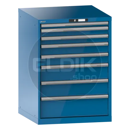 Lista 14.508.010 Werkplaatskast |B717 x D725 x H1000 | 8 laden | Blauw
