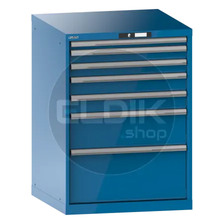 Lista 18.205.010 Werkplaatskast |B717 x D725 x H1000 | 7 laden | Blauw