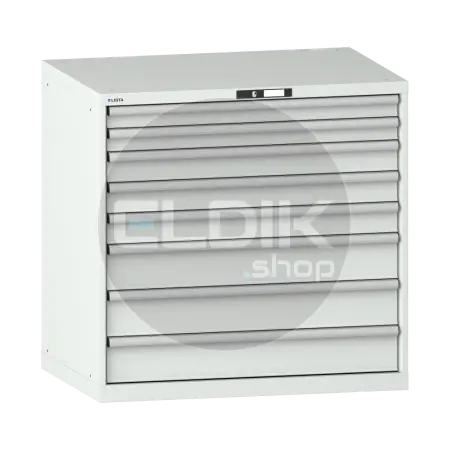 Lista 14.513.020 Werkplaatskast |B1023 x D725 x H1000 | 8 laden | Lichtgrijs