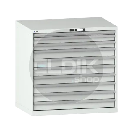 Lista 14.514.020 Werkplaatskast |B1023 x D725 x H1000 | 10 laden | Lichtgrijs
