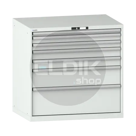 Lista 14.516.020 Werkplaatskast |B1023 x D725 x H1000 | 7 laden | Lichtgrijs