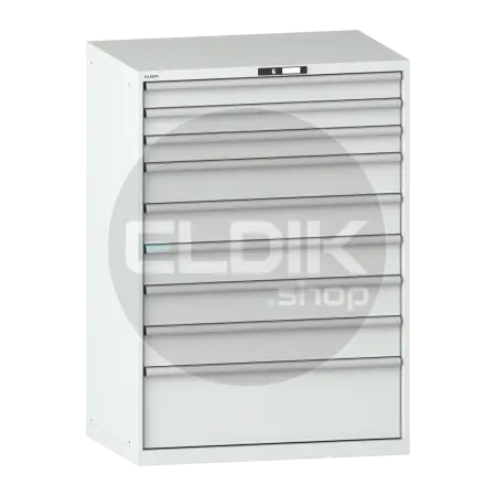 Lista 14.518.020 Werkplaatskast |B1023 x D725 x H1450 | 9 laden | Lichtgrijs