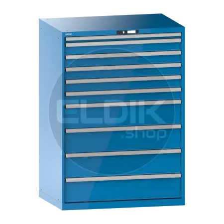 Lista 14.519.010 Werkplaatskast |B1023 x D725 x H1450 | 10 laden | Blauw