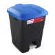Tayg 50P Afvalcontainer met Voetpedaal - 50 Liter - blauw - 430022
