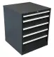 E-Tools | premium line 75751 Werkplaatskast | B717 x D725 x H850 | 5 laden | Antraciet