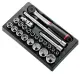 Facom MOD.S161-36 Module 23 Delige 1/2” Doppen en hulpstukken