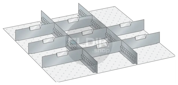 Lista 100.351.000 Set indelingsmateriaal 36x36E FH200 2S/8M