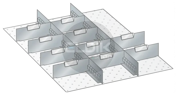 Lista 100.246.000 Set indelingsmateriaal 27x36E FH100/125 2S/10M