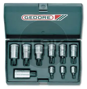 Gedore ITX 19-20-30 T 10 Delige Torx Dopsleutelset 1/4", 3/8" en 1/2" - 6173500