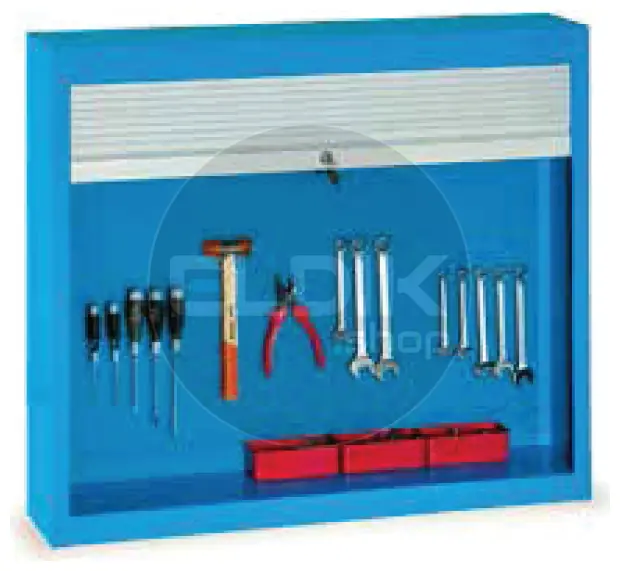 E-Tools | premium line 70060 Rolluikkast | B1400 x D200 x H900 mm | Blauw (gebruikt)