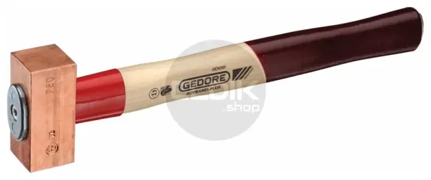 Gedore 622 H-1000 Koperen Hamer – Hickory Steel 1000 g - 8672680