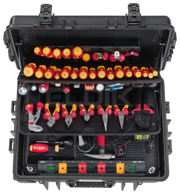 Wiha 9300704 115 Delige Gevulde Gereedschapskoffer - Elektra - 42069