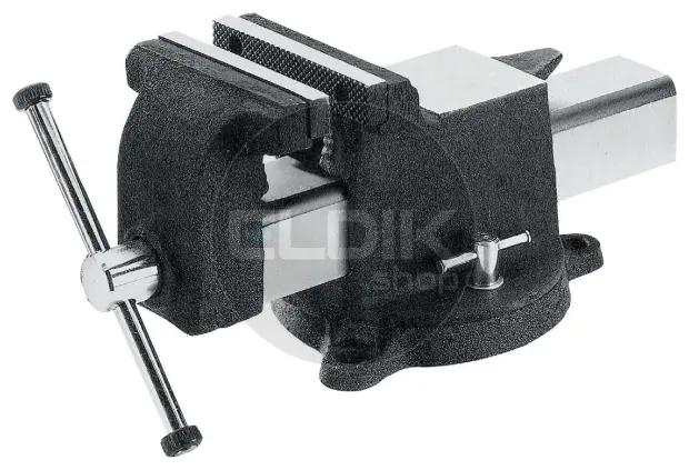 E-Tools Bankschroef 200 mm | met draaiplateau