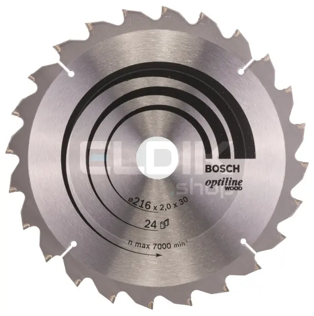Bosch F00Y145203 Cirkelzaagblad voor Hout | 216 x 30 T24 - 2608640431