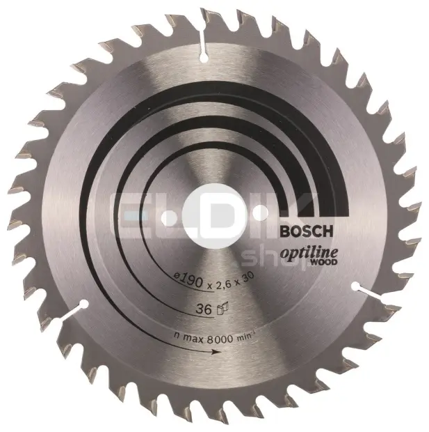 Bosch F00Y145203 Cirkelzaagblad voor Hout | 190 x 30 T60 - 2608641188