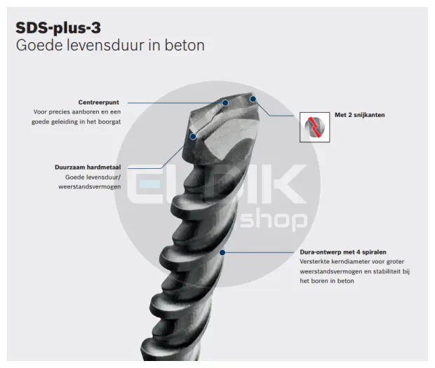 Bosch 2608831000 SDS-Plus boor | 2-snijder | 4 x 110 mm