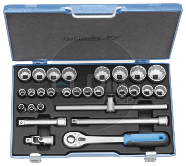 Gedore 19 VMU-10 28 Delige Dopsleutelset 1/2" - 2682869