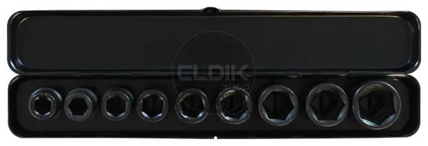 E-Tools 70022 9 Delige Krachtdoppenset 1/2"