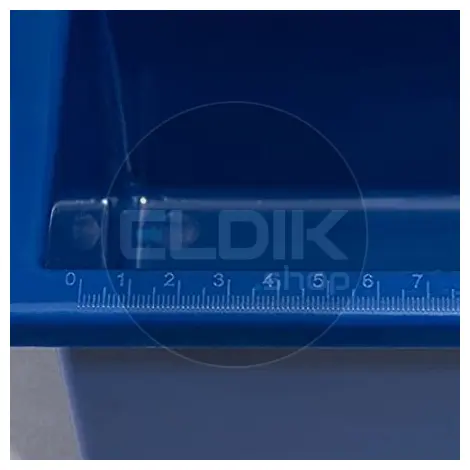 E-Tools 177151 Pluggenbak met aluminium beugel - 395 x 295 x 215 mm - blauw