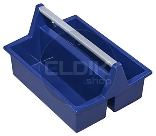 E-Tools 177151 Pluggenbak met aluminium beugel - 395 x 295 x 215 mm - blauw