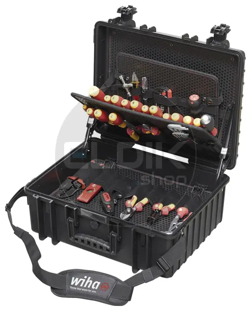 Wiha 40523 Gereedschapset elektricien Competence XL assorti 83-delig incl. koffer - 9300702