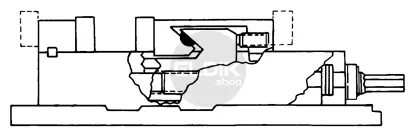 Vertex VA-8 Mechanische freesklem / machineklem - 790000080 (overjarig model)