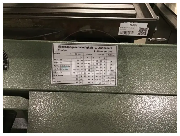 VSF W260 Bandzaagmachine (overjarig model)